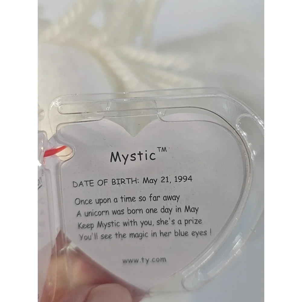 Ty Beanie Baby Mystic the Unicorn Rare, with tag errors! 1993/1994 Oakbrook